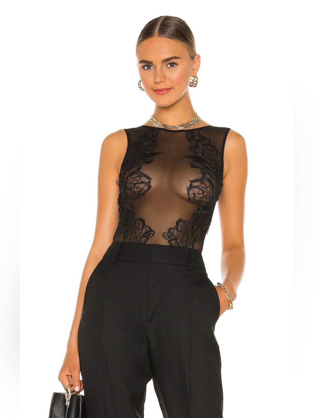 Etienne bodysuit in black